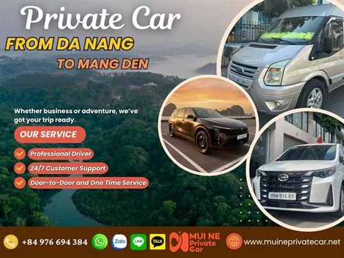 Da Nang to Mang Den Private Car